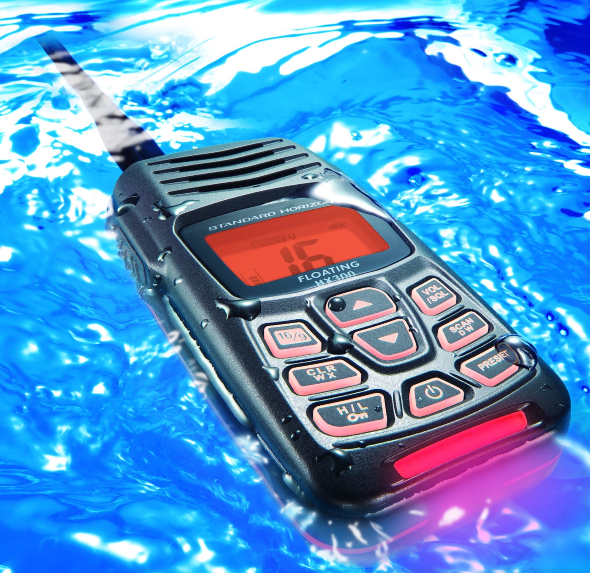 Floating VHF HX300E walkie-talkie Standard Horizon