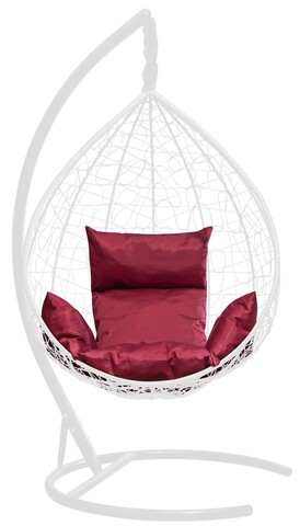Подушка со спинкой и подлокотниками для подвесного кресла, бордовый (Laura Outdoor)