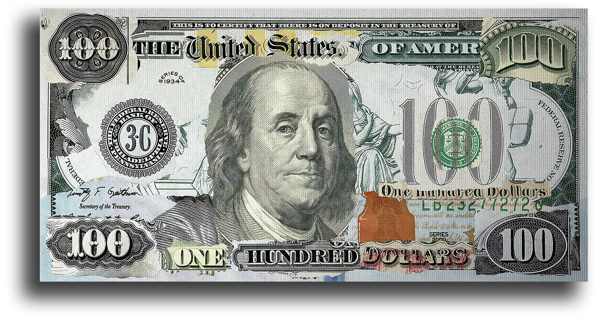 1 92 доллара. Картина "доллар". Постер доллар. Плакат доллар. Картина из долларовых купюр.