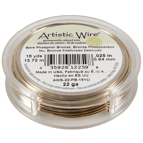 Проволока Artistic Wire 22 Ga (0.644 мм) Bare Bronze