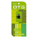 Переходник OTG Micro USB на Type-C ISA G-12 (Черный)