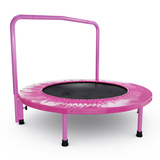 Батут с поручнем DFC JUMPFIT 36'' розовый фото №1