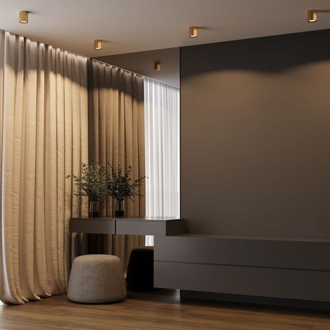 Накладной светодиодный светильник Elektrostandard Primo 25116/LED 12W 3000K латунь