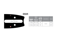 Шина пилы цепной сварная DDE 16