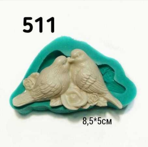 Молд Птицы 8.5х5см, Арт.PO-0511, силикон