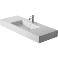 Duravit Vero Раковина для мебели с перел., с 1 отв. под смес., 1250x490мм, Цвет: Белый 329120000 фото