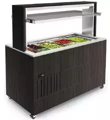 СТОЛ ШВЕДСКИЙ ОХЛАЖДАЕМЫЙ ENOFRIGO FAST GOURMET ISOLA RF 1400 A1FASTGOIRF14P СЕР.ПЕПЕЛ