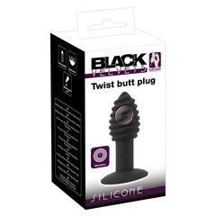 Черная анальная вибропробка Twist Butt Plug - 10,7 см. - 