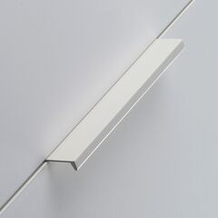 Ручка мебельная алюминевая UA-HEXI 192мм/225мм, белая