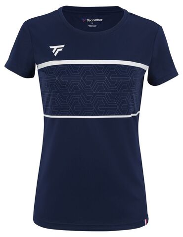 Женская теннисная футболка Tecnifibre Team Tech Tee - marine