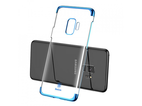 Силиконовый чехол Baseus Glitter Case PC для Samsung Galaxy S9 Plus (Голубой)