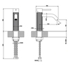 Gessi 316 Смеситель для раковины на 1 отверстие, без донного клапана, излив 123мм, цвет: steel brushed 54402#239