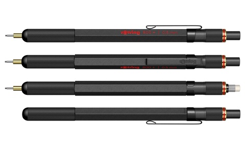 Карандаш механический Rotring 800+ Matte Black, 0.5 mm  (1900181)