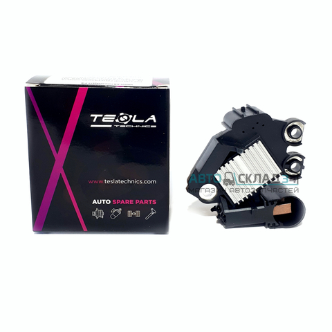 РЕГУЛЯТОР ГЕНЕРАТОРА SONATA NF, CEED, CERATO, SPORTAGE KM ДВИГ BETA В СБОРЕ СО ЩЁТКАМИ TESLA TECHNICS