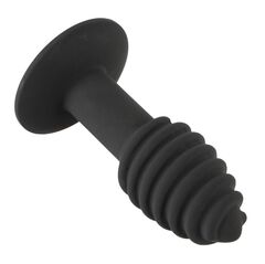 Черная анальная вибропробка Twist Butt Plug - 10,7 см. - 