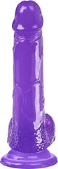 Фиолетовый реалистичный фаллоимитатор Mr. Bold L - 18,5 см. - 