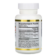 California Gold Nutrition, CranBlueC, клюква, голубика, витамин С, 60 растительных капсул