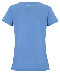 Женская теннисная футболка Tecnifibre Club Cotton Tee - azur