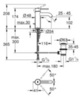 Grohe Essence 24171DC1 Смеситель для раковины  с донным клапаном, S-Size, суперсталь