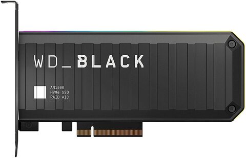 Плата расширения WD 4TB WD_BLACK AN1500 SSD NVMe Add-In Card PCIe Gen3 RGB