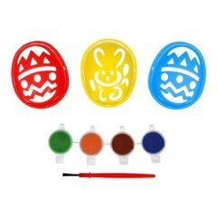 Навеска набор для раскрашивания яиц 8пр (трафарет,кисть,краски) Marmiton