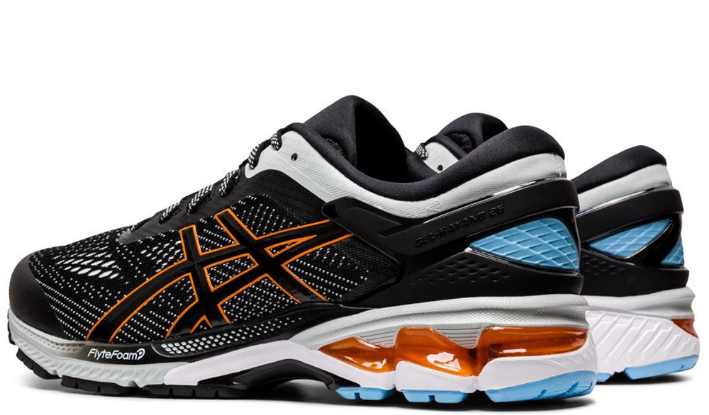 Asics gel kayano 26 mens running shoes black online