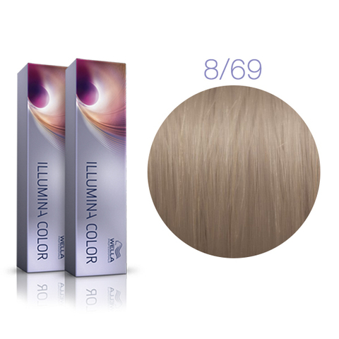 Wella Professional Illumina Color 8/69 (Светлый блонд фиолетовый сандре) - Стойкая крем-краска для волос