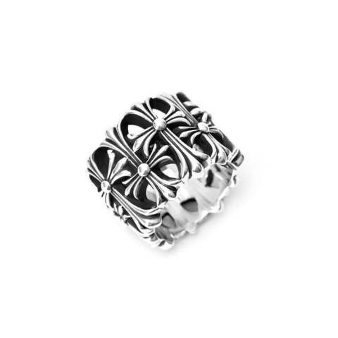 50812- Кольцо широкое Кресты -CEMETERY RING  CHROME HEARTS