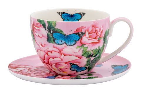 Чашка с блюдцем 400мл Maxwell&Williams Розы