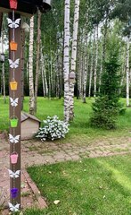 Дождевая цепь «Ведра на цепи. Лето. Бабочки.»
