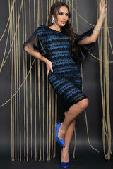 Платье Звездное волшебство (черно-синее) П11697 LT Collection