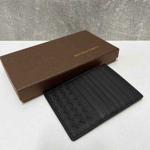 Картхолдер Bottega Veneta с застежкой черный