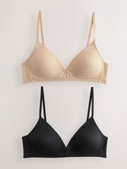 Бюстгалтер для девочки Next E45-715, 2шт., Бежевый, Черный