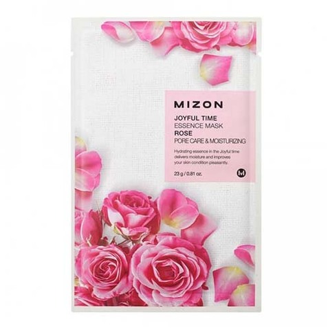 Mizon Joyful Time Essence Mask Rose - Тканевая маска для лица с экстрактом лепестков роз