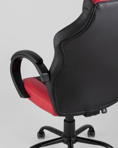 Кресло игровое TopChairs Racer Midi черно-красное
