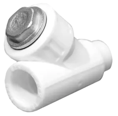 Фильтр PP-R сетчатый белый внутр/наруж пайка Дн 20х45гр VALFEX 10142020