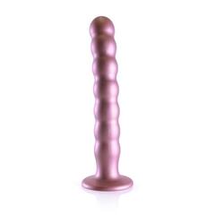 Розовый фаллоимитатор Beaded G-Spot - 21 см. - 