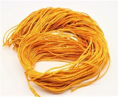 Шнур люрекс, ш. 3 мм, тёмный жёлтый с золотом