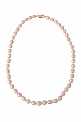 Бусы из розового жемчуга с ярким блеском