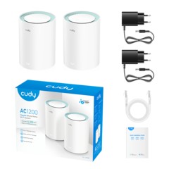 Бесшовный Mesh роутер Cudy M1300 - Mesh-система AC1200 с гигабитными портами M1300