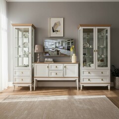 Гостиная «Тельма» цвет Белый/дуб натуральный