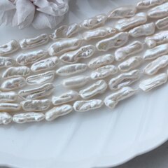 Жемчуг натуральный барочный, палочки, 16,7-26,3 мм, 1 нить, Ж035