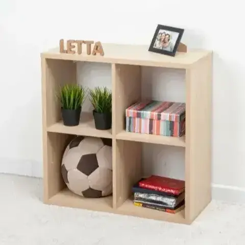 Cтеллаж Фора 4, 77*38*77 см, дуб беленый