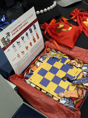 Подарочный набор "СКАЗОЧНЫЕ РУССКИЕ ШАХМАТЫ"