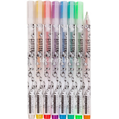 Набор гелевых ручек 8цв 1мм 