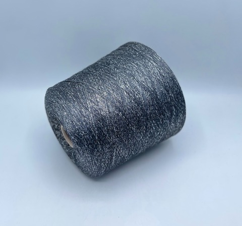 Lanifico del Olivo, Sarilux 2250м, 47% Вискоза, 41% Па 12% Люрекс, Серый(104), 37108