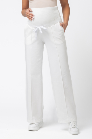 Спортивные брюки для беременных 16170 молочный