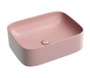 Ceramica Nova Element CN6052MP Умывальник чаша накладная прямоугольная, 50.5x38, цвет: розовый матовый