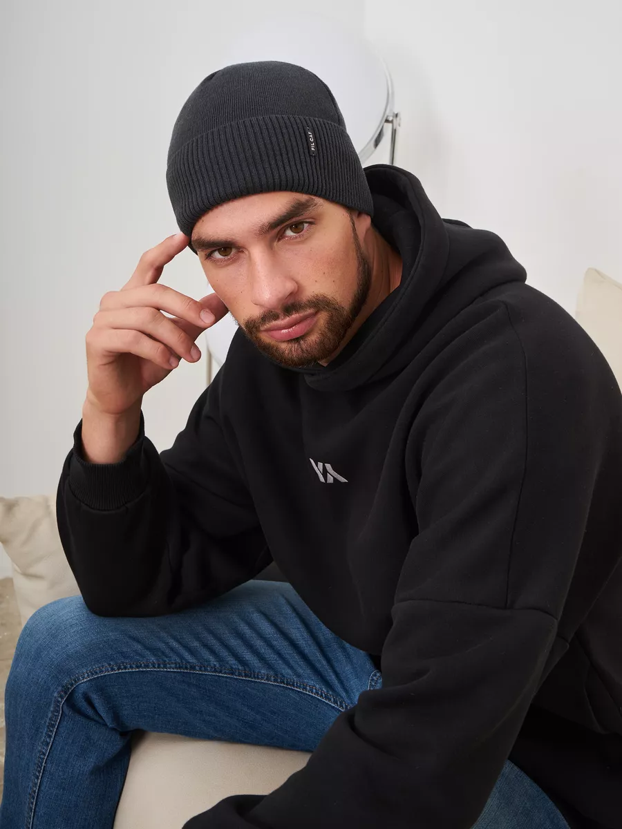 Шапка бини зимняя весенняя с флисом