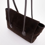 Сумка Саломея 2027 эко-замша кофе